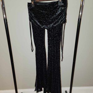 Melodia Design Velvet Flare Leg Pants